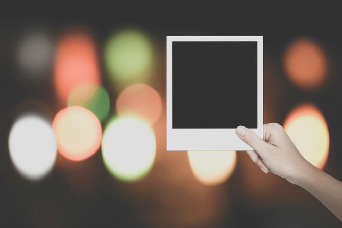 blank photograph - blurry lights
