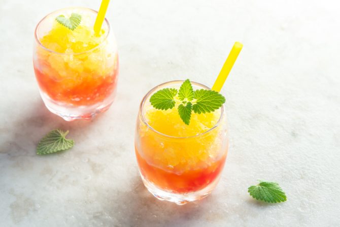peach slushy