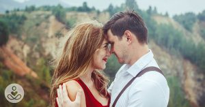 mand and woman embracing