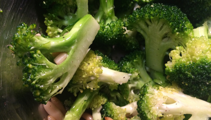 preparing broccoli