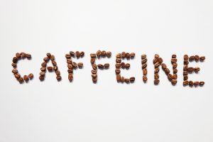 Eye twitching causes-the word caffeine is spelt with brown coffee beans