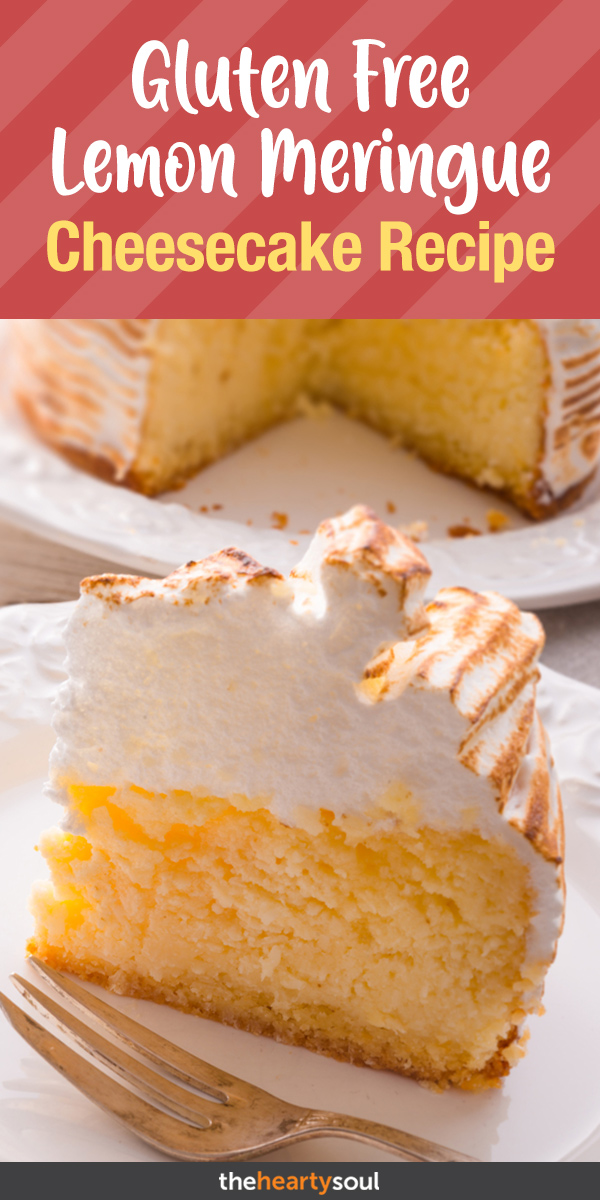 Gluten Free Lemon Meringue Cheesecake Recipe | TheHeartySoul