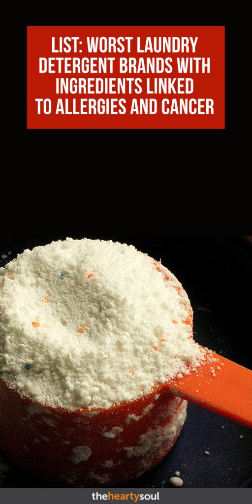 List Worst Laundry Detergent Brands with Ingredients Linked to