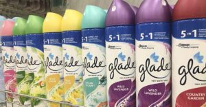 bottles of glade air freshener