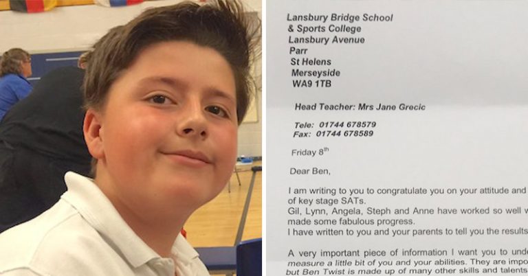 Autistic Boy Fails School Exams– Teacher Sends Him Home with Powerful Letter - Featured image