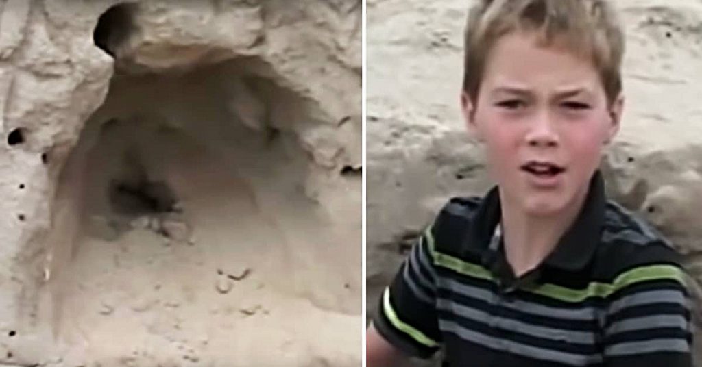 11-year-old boy playing on beach finds a little girl buried alive in sand, immediately jumps to action - Featured image