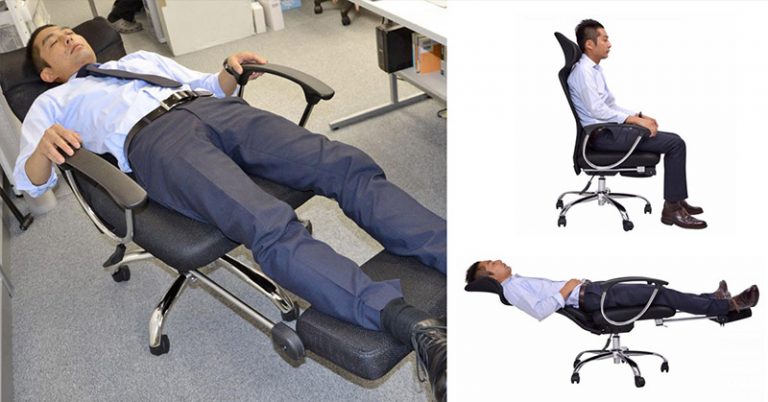 This Napping Office Chair Lets You Lay Down At Work - Featured image