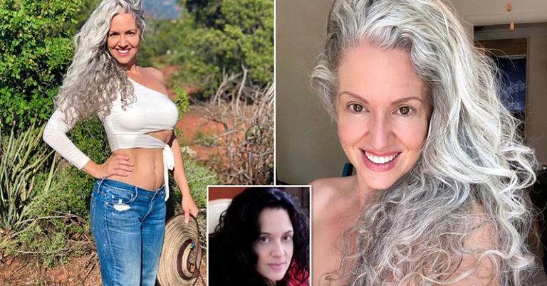 Woman Whose Hair Turned Gray at 21 Says She Feels Sexier Than Ever At 43 - Featured image