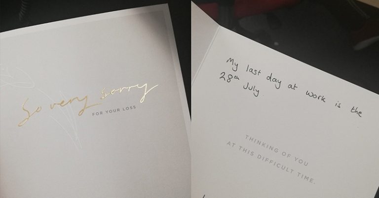 A Call Center Worker Resigns From His Job With A ‘Sorry For Your Loss’ Card - Featured image