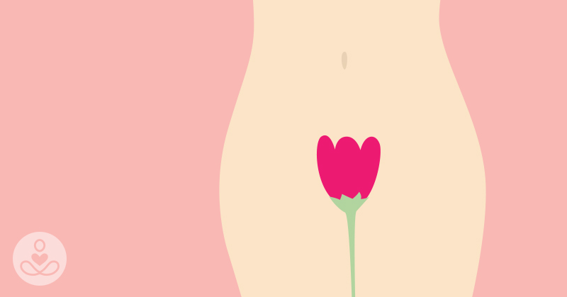 picture of rose on a womans pubic region