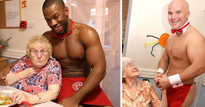 buff strippers with older women in care home