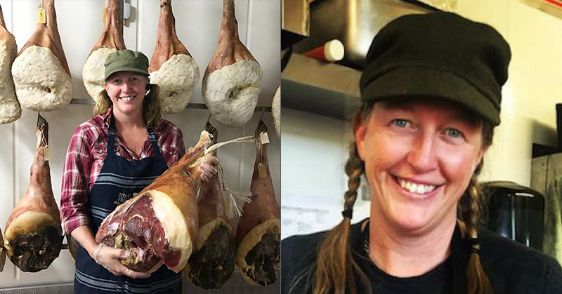 vegetarian eats burger and opens her own pig farm