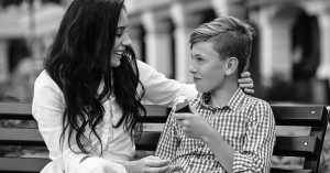 mother and son