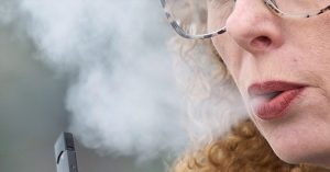 cobalt lung vaping woman