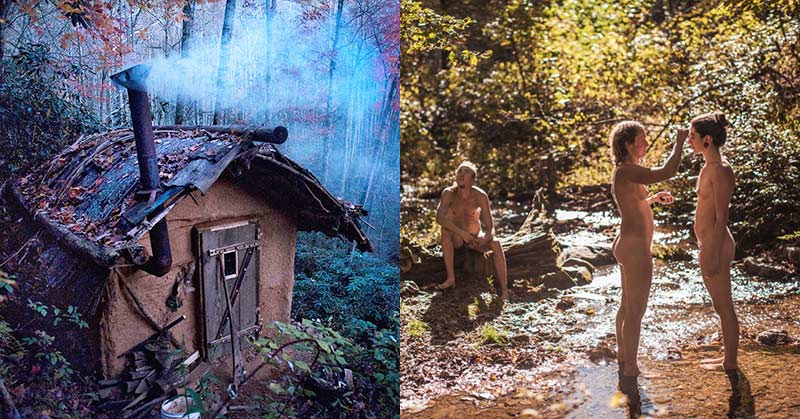 living off grid in the woods