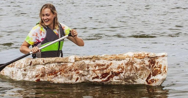 This Community College Student Made A Boat Out Of Mushrooms And Sailed It Down A River - Featured image