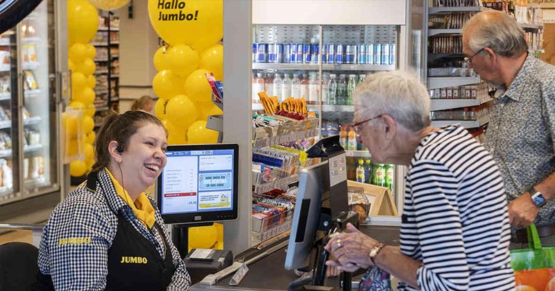 dutch supermarket checkout
