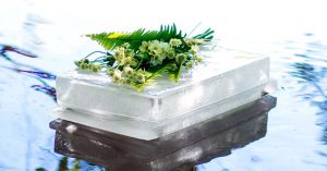 This Ice Urn floats While Slowly Returning Cremated Remains to Nature Ice urn