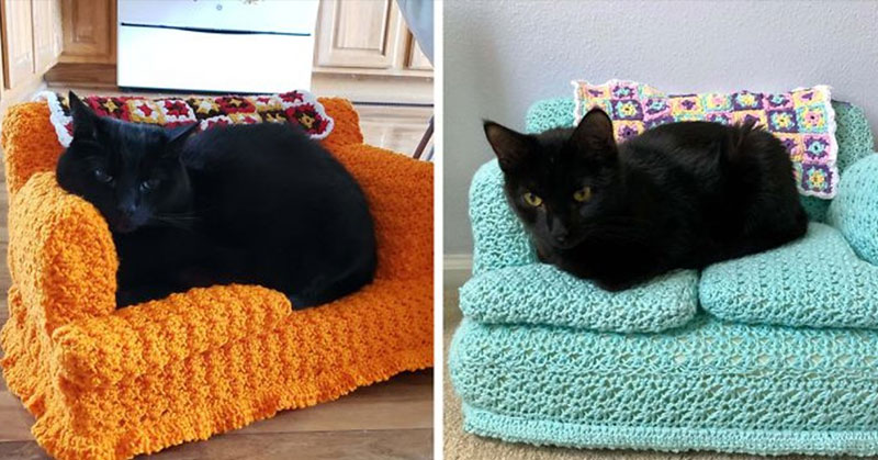 crochet cat couches