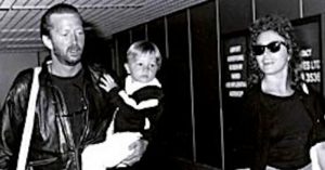 The Unthinkable Tragedy That Inspired "Tears in Heaven" black and white photo of family