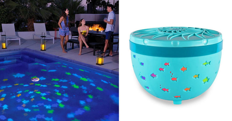 This Floating Projection Light Turns Your Pool into an Aquarium - Featured image