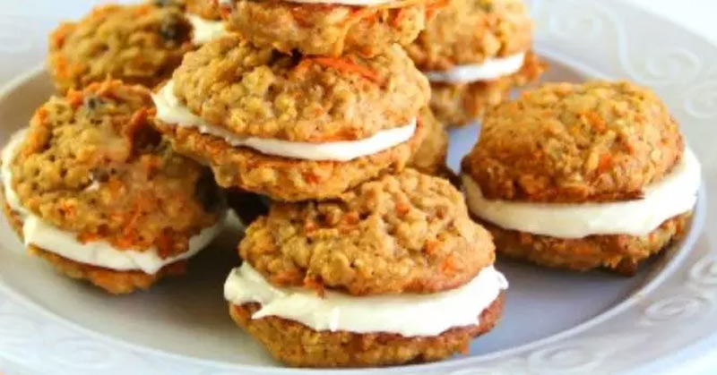 Carrot Cake Sandwich Cookies With Cream Cheese Frosting (Vegan and Gluten-free Options) - Featured image