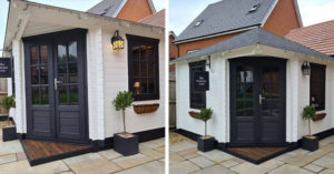 Couple Builds A Mini Pub In A Garden, Stuns People With Its Handmade Interior garden mini pub