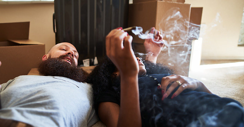 couple getting stoned