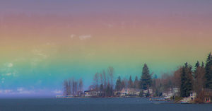 rainbow sky