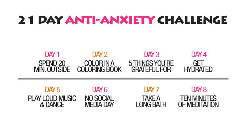 21 day anti-anxiety challenge
