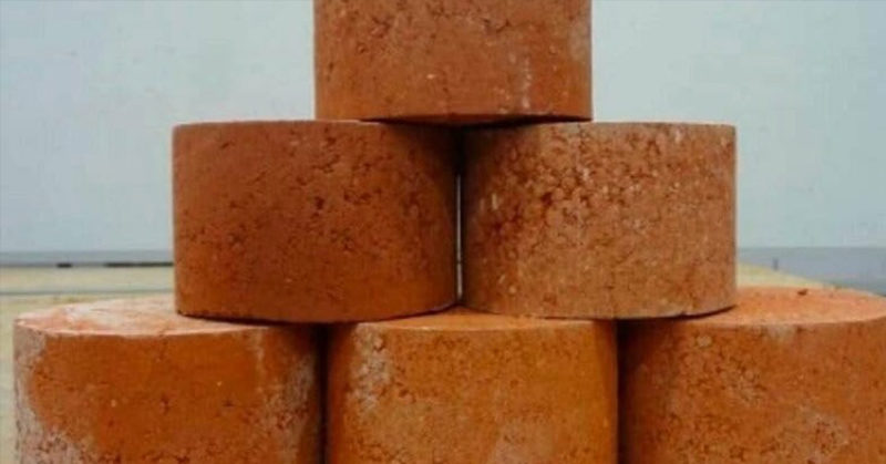 bricks made of human waste