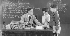 kids in school with teacher