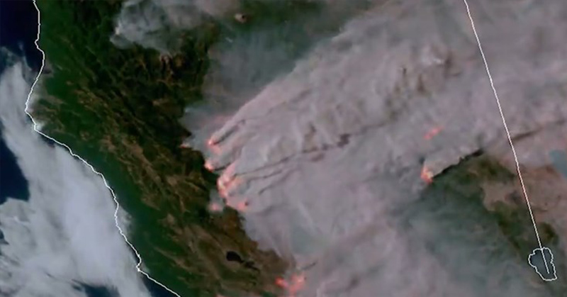 California looks like a nightmare from space right now - Featured image