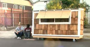 Man Builds a Tiny Home for a Homeless Woman, Starts a Nonprofit to Help Others man builds tiny home for homeless woman