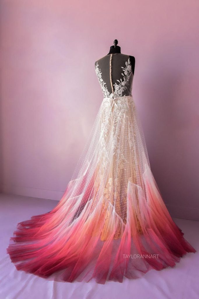 Artist Starts A Colorful Wedding Dress Business After Her “Fire ...
