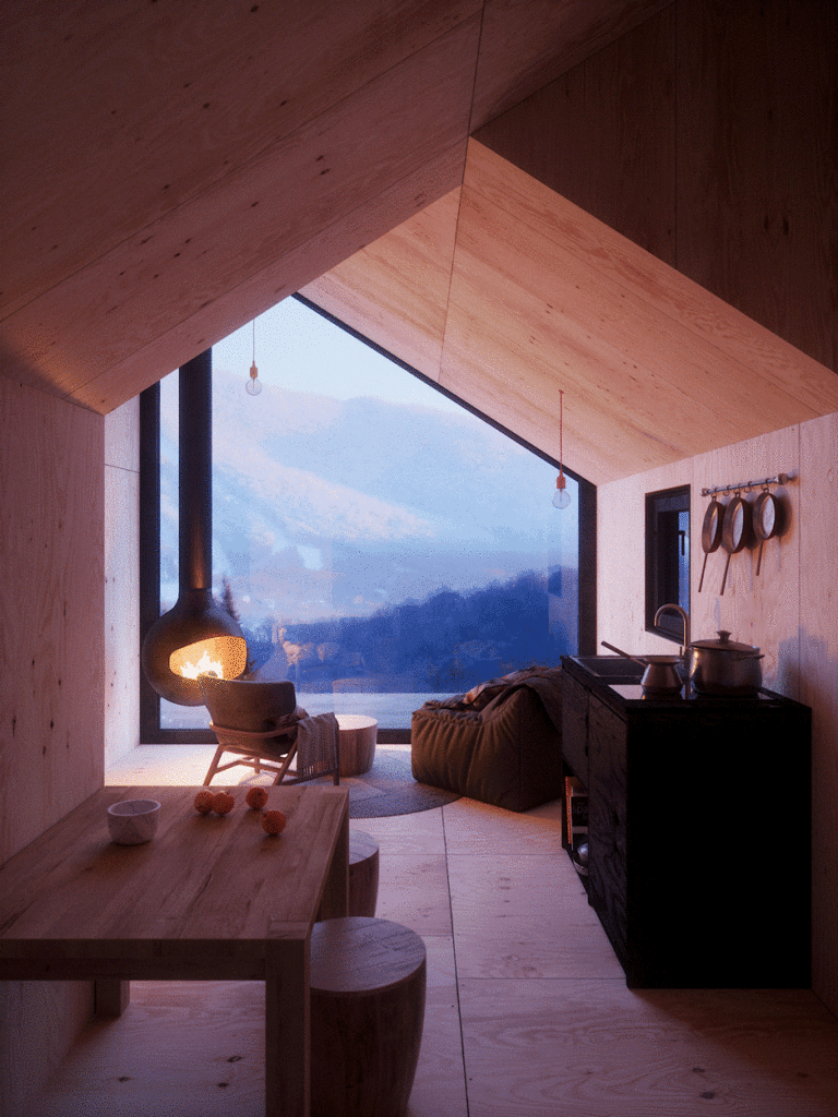 modular mountain cabin