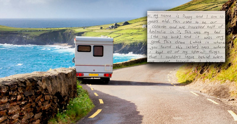 Family Finds Incredibly Sweet Hidden Note Left by Girl in Second-hand Caravan – Sparks New Trend Online - Featured image