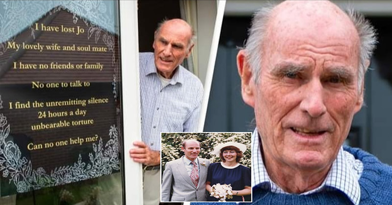 Man Puts Poster In Window Asking For Friends After Wife Dies - Featured image