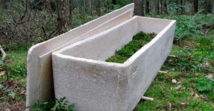 World’s first living coffin made of mushroom mycelium gives human nutrients back to nature mushroom coffin