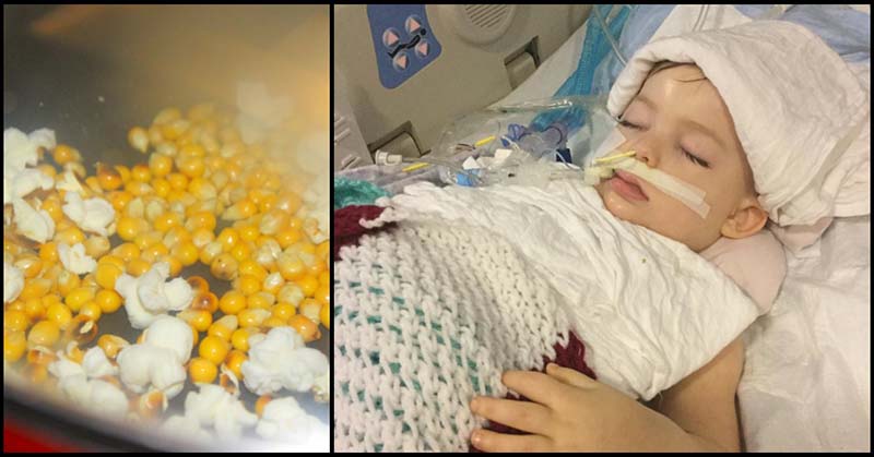 This 3-Year Old Inhaled a Popcorn Kernel – 6 Months Later, Doctors had to Pull Her Life Support - Featured image