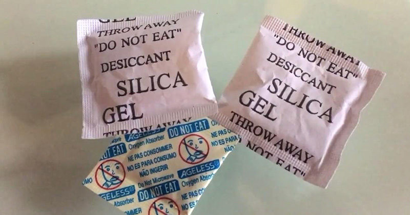 Why you should never throw out silica gel packets : The Hearty Soul