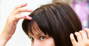 hair turning grey