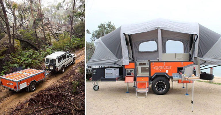 This Self-Inflating Caravan Sleeps 6 and Fits a Toilet, Couch, and Kitchen - Featured image