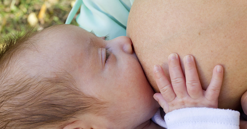 child breastfeeding