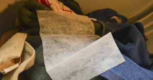 dryer sheets placed in dryer