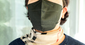 woman wearing KF94 face mask