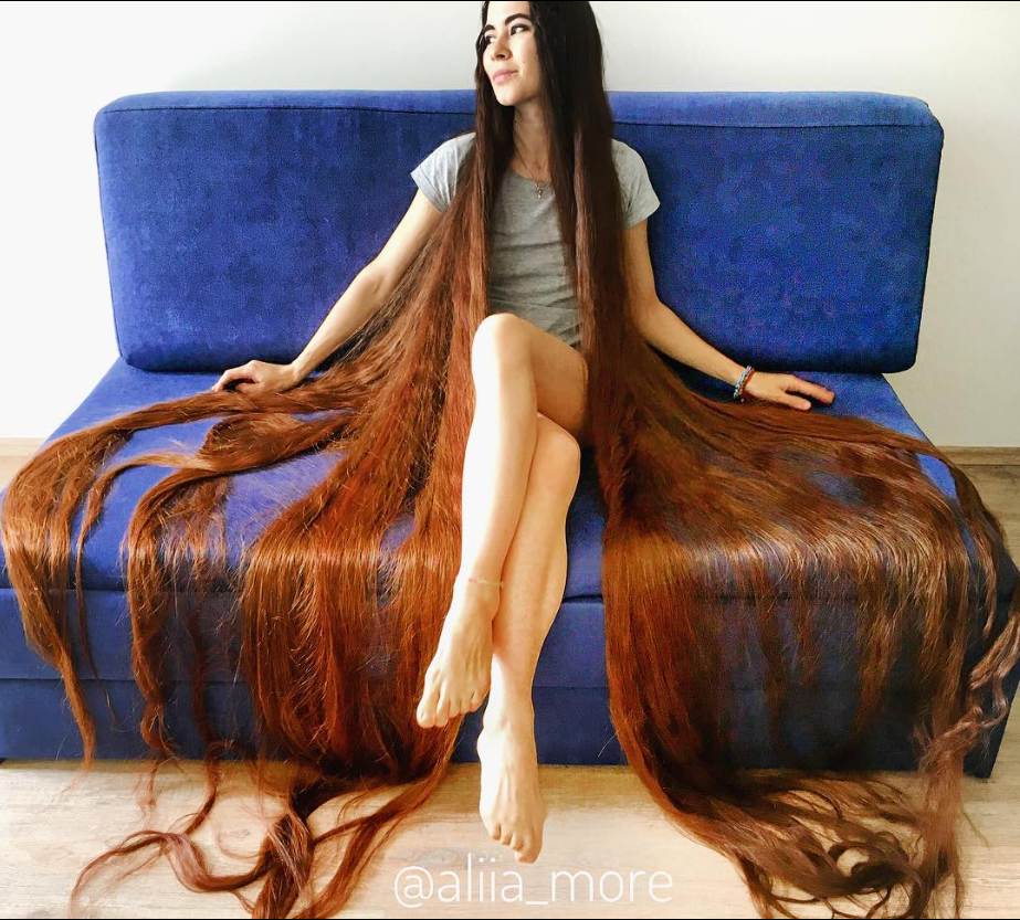 Aliia Nasroya long-haired woman