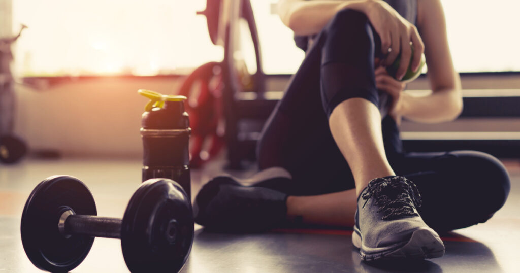 Exercise  woman in gym