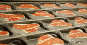 steaks at supermarket