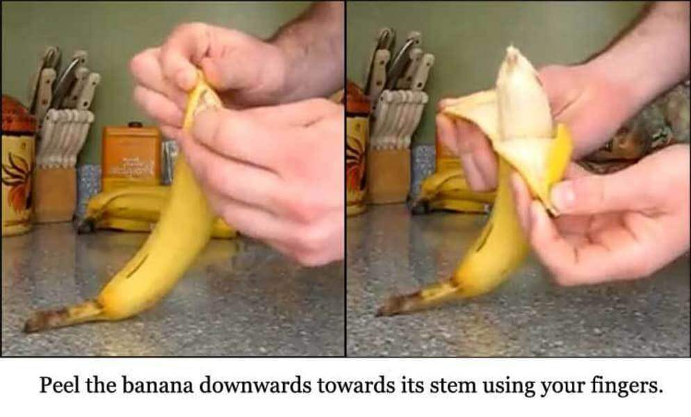 The Correct Way to Peel a Banana